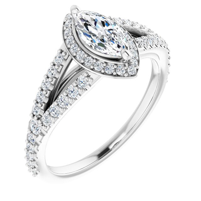 Halo-Style Engagement Ring