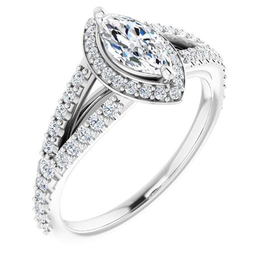 Halo-Style Engagement Ring