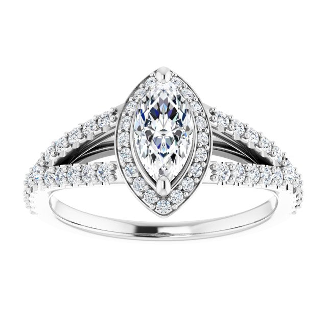 Halo-Style Engagement Ring