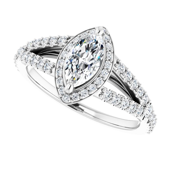 Halo-Style Engagement Ring