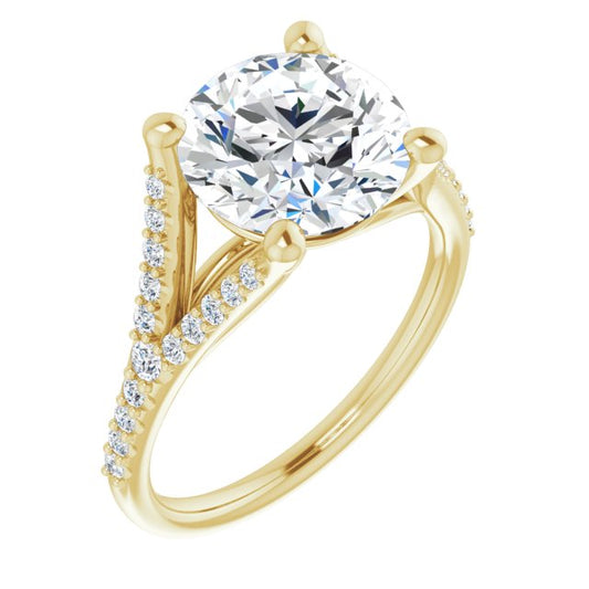 Accented Engagement Ring