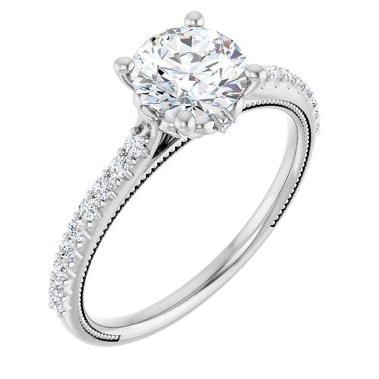 Accented Engagement Ring