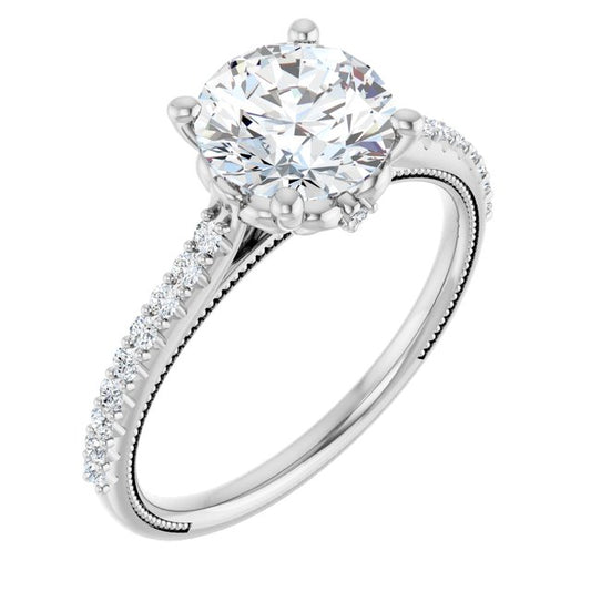 Accented Engagement Ring
