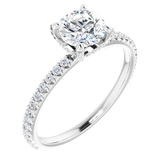 Accented Engagement Ring