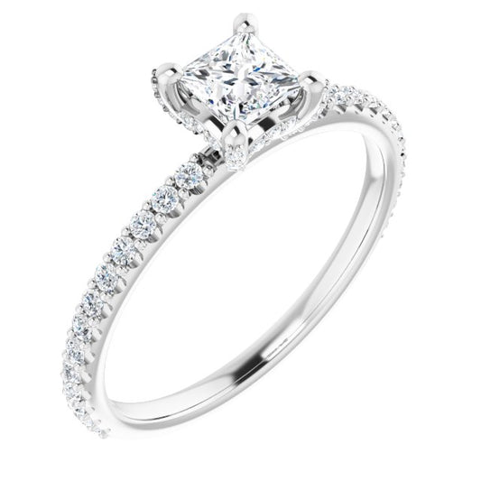Accented Engagement Ring