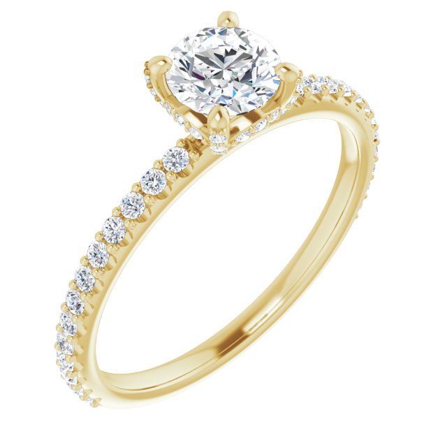 Accented Engagement Ring