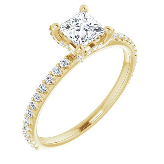 Accented Engagement Ring