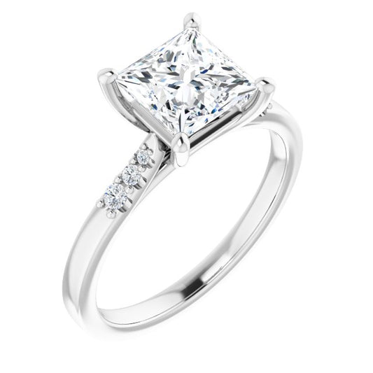 Accented Engagement Ring