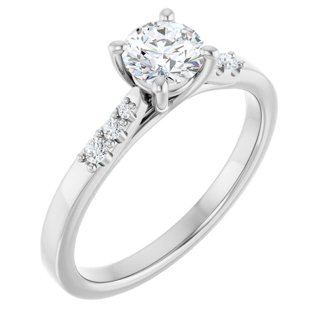 Accented Engagement Ring