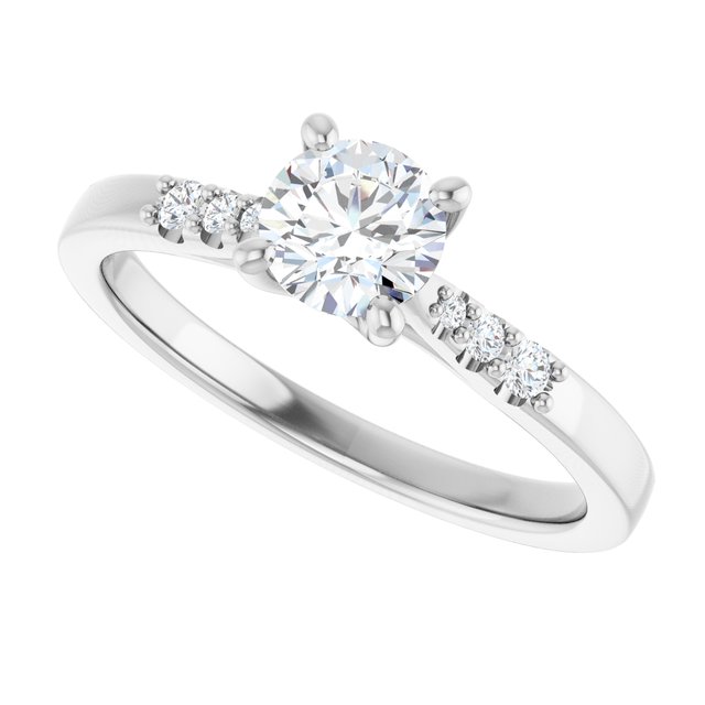 Accented Engagement Ring