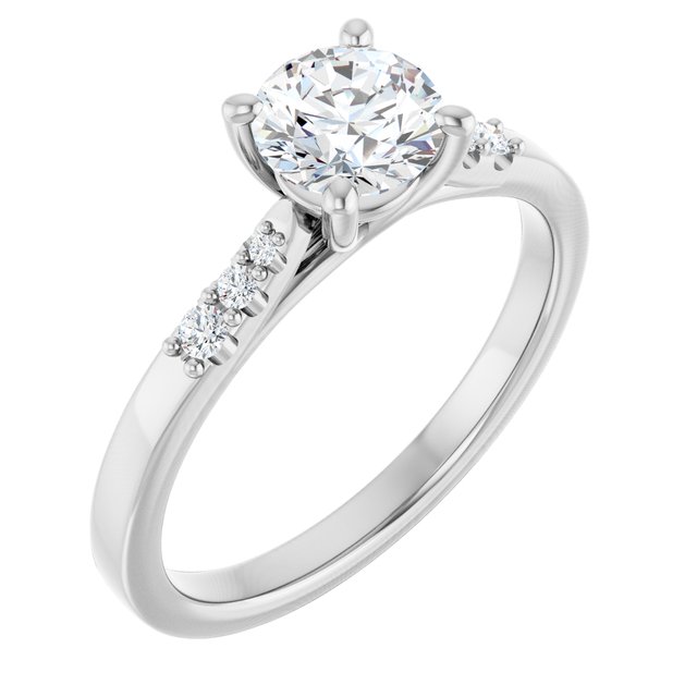 Accented Engagement Ring