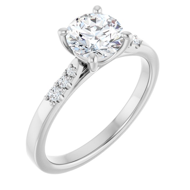 Accented Engagement Ring