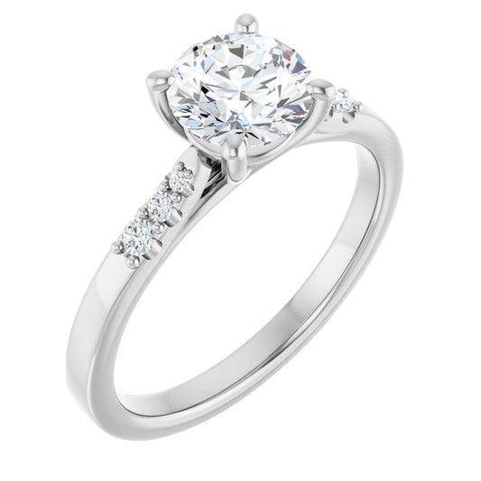 Accented Engagement Ring