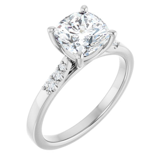 Accented Engagement Ring