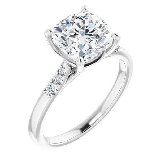 Accented Engagement Ring