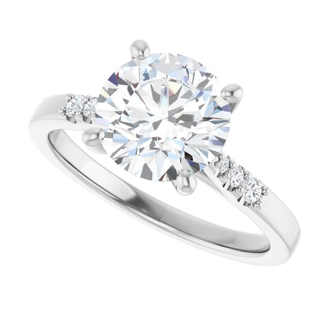 Accented Engagement Ring