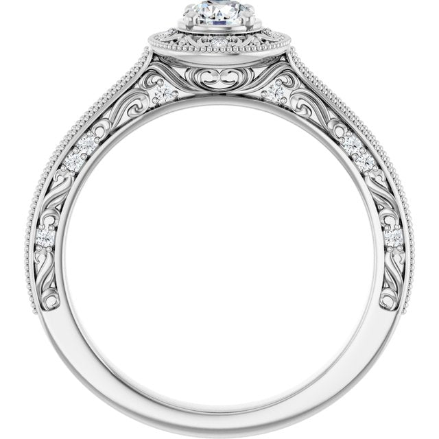 Halo-Style Engagement Ring