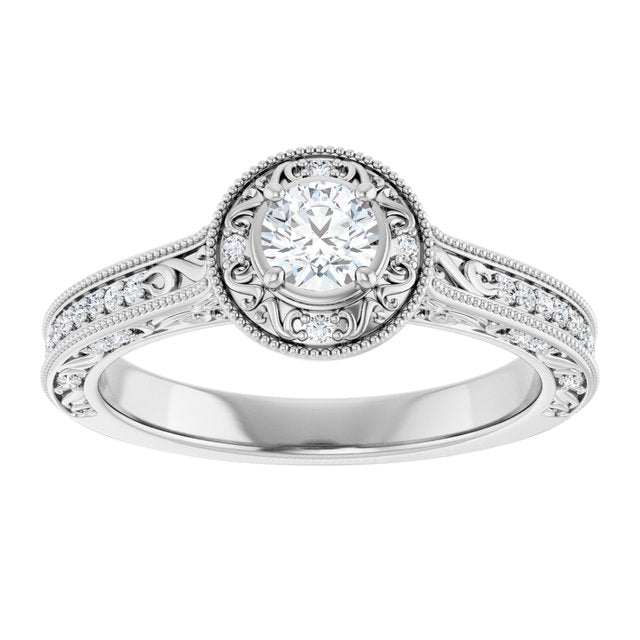 Halo-Style Engagement Ring