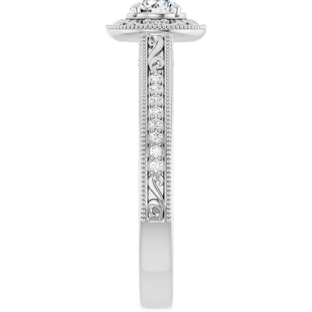 Halo-Style Engagement Ring