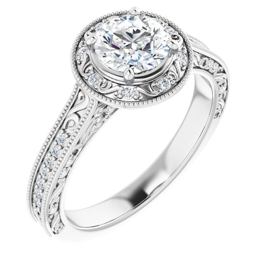 Halo-Style Engagement Ring