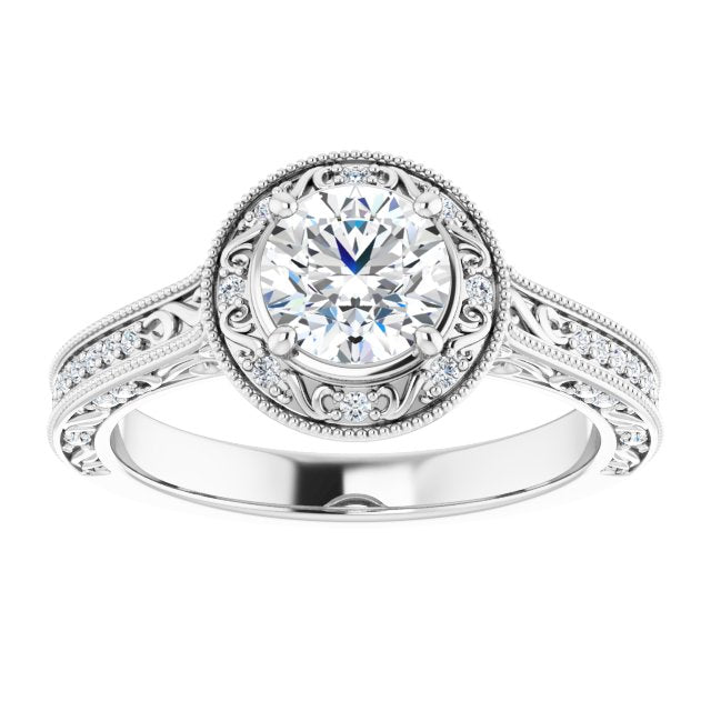 Halo-Style Engagement Ring