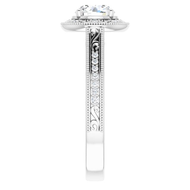 Halo-Style Engagement Ring