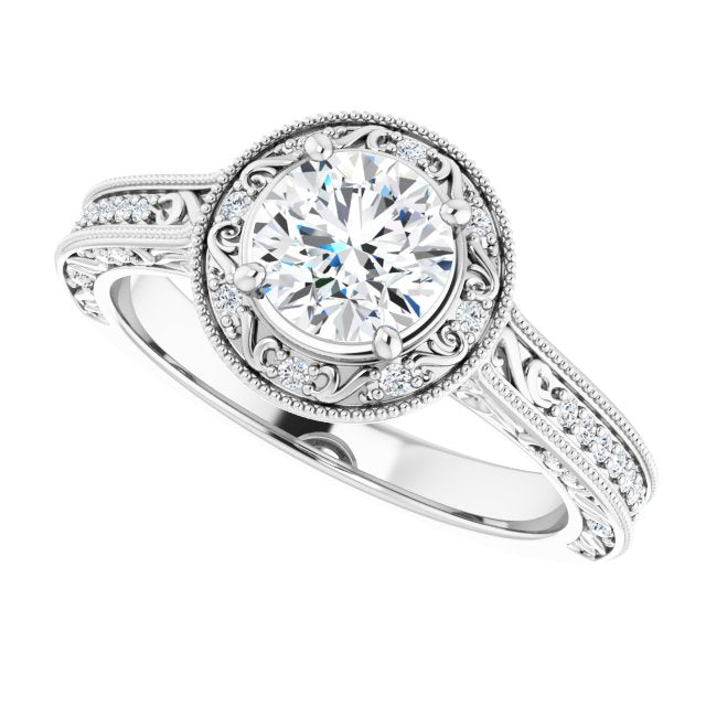 Halo-Style Engagement Ring