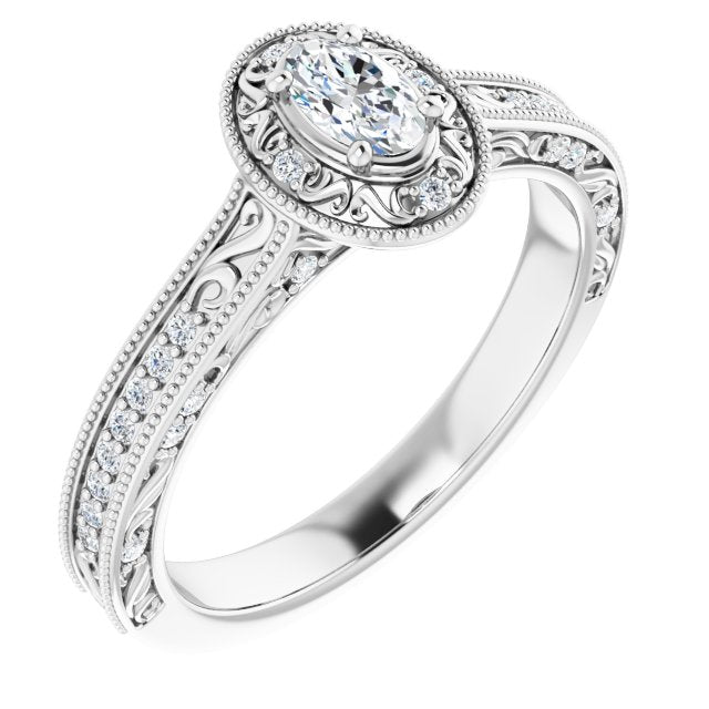 Halo-Style Engagement Ring