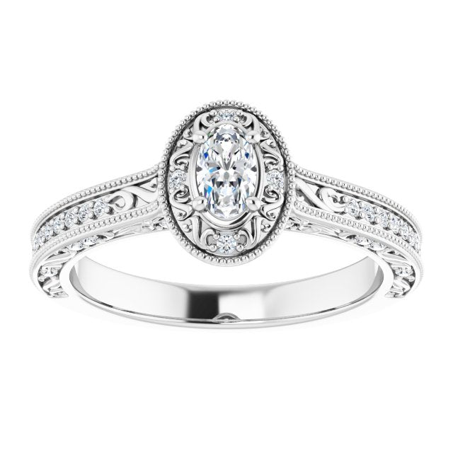Halo-Style Engagement Ring