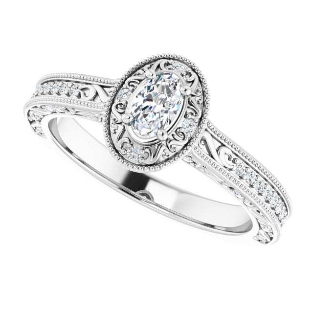 Halo-Style Engagement Ring
