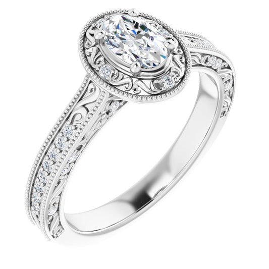 Halo-Style Engagement Ring