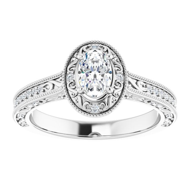 Halo-Style Engagement Ring