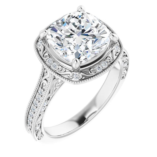 Halo-Style Engagement Ring