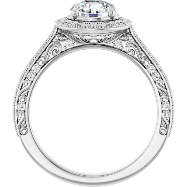 Halo-Style Engagement Ring