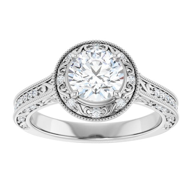 Halo-Style Engagement Ring