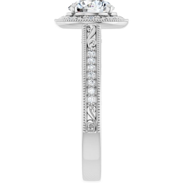 Halo-Style Engagement Ring