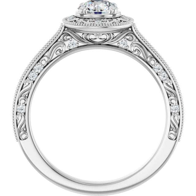 Halo-Style Engagement Ring