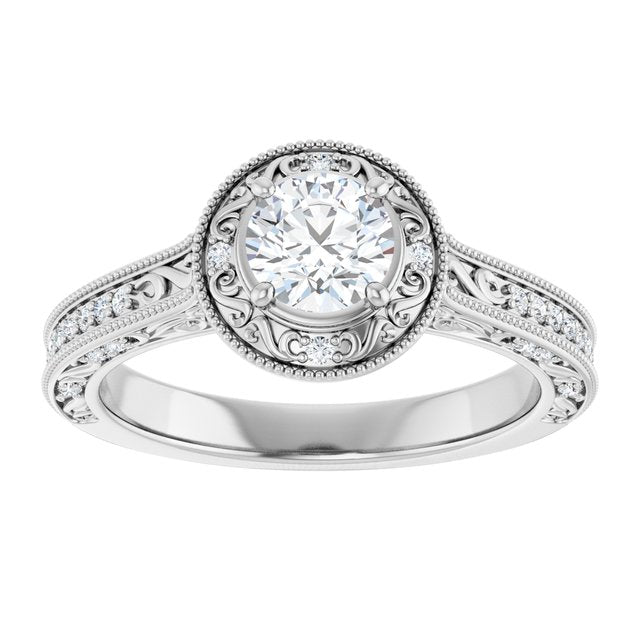 Halo-Style Engagement Ring