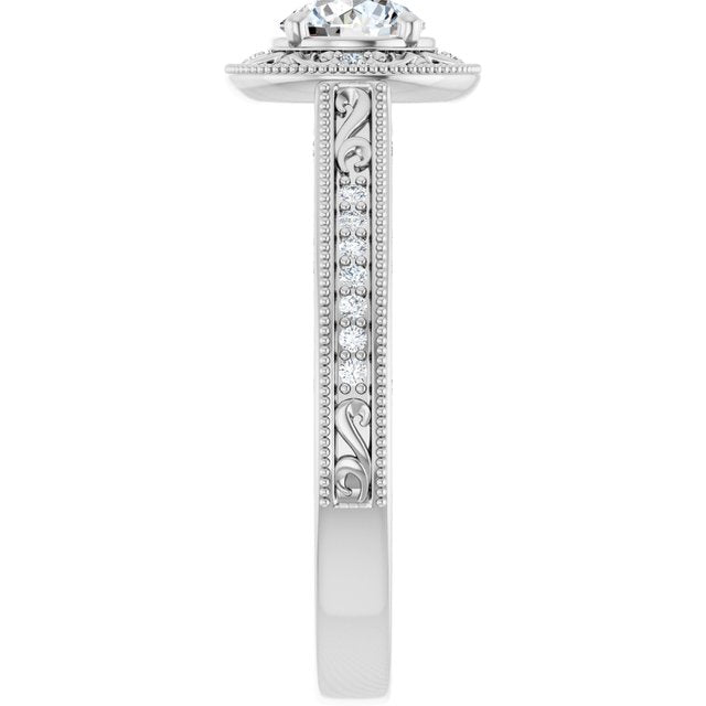 Halo-Style Engagement Ring
