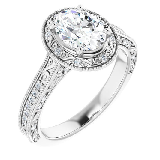 Halo-Style Engagement Ring