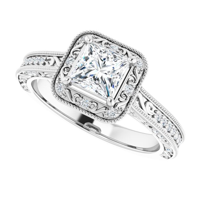 Halo-Style Engagement Ring