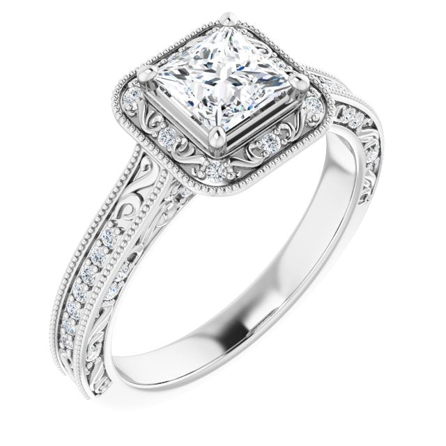 Halo-Style Engagement Ring