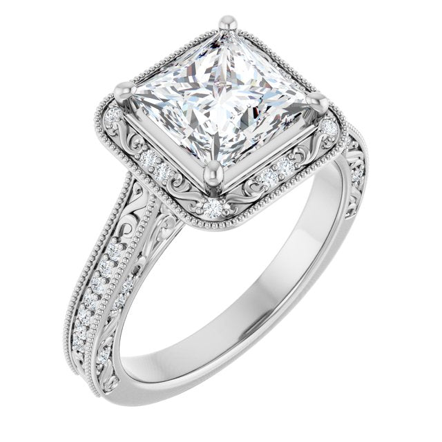 Halo-Style Engagement Ring