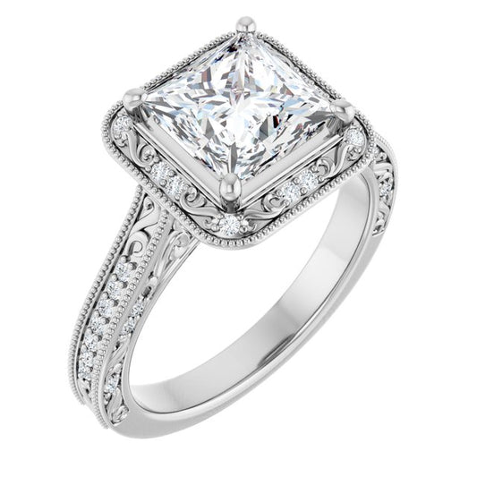 Halo-Style Engagement Ring