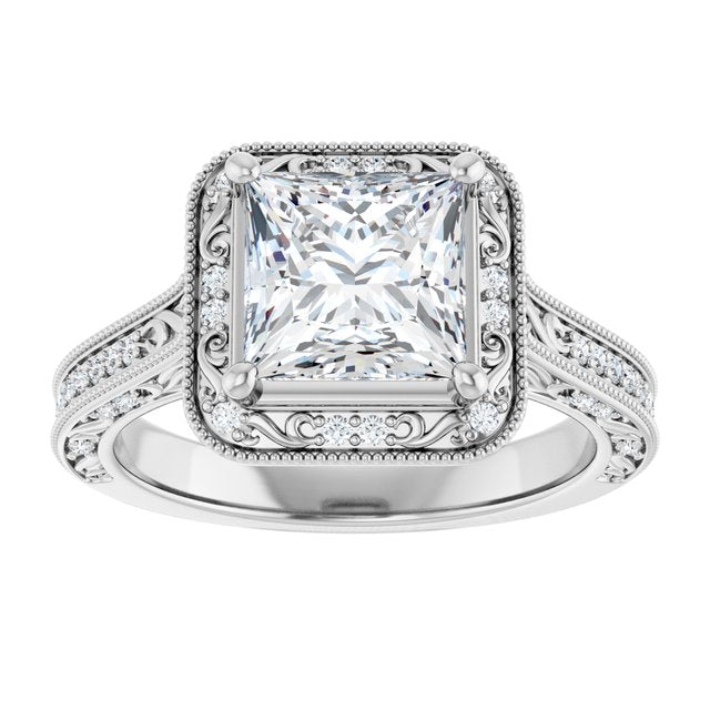 Halo-Style Engagement Ring