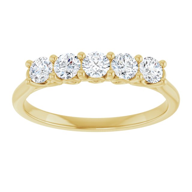 Five-Stone Anniversary Band