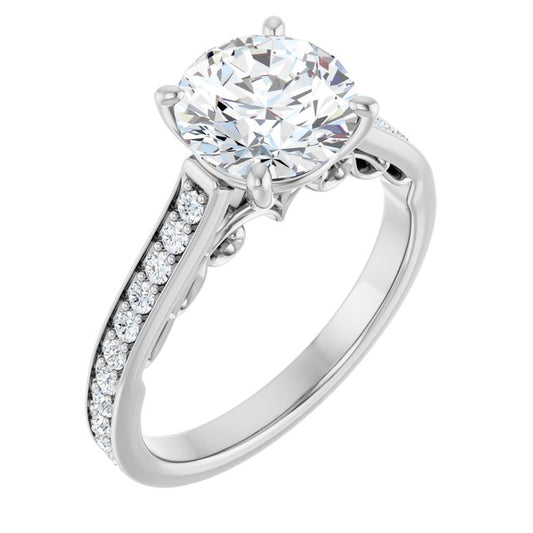 Accented Engagement Ring