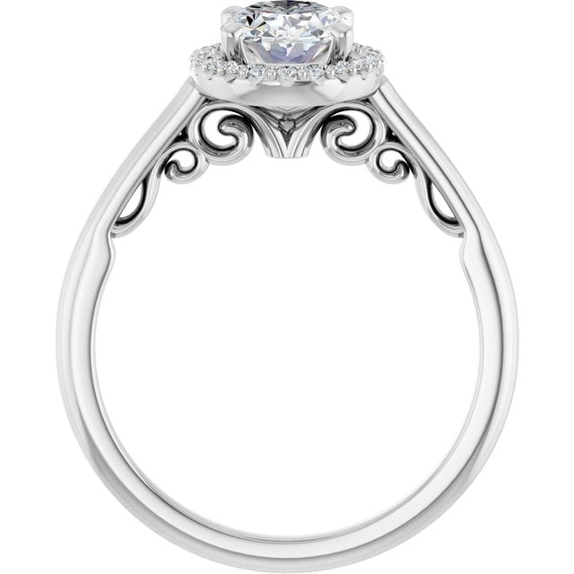 Halo-Style Engagement Ring
