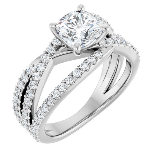 Accented Engagement Ring