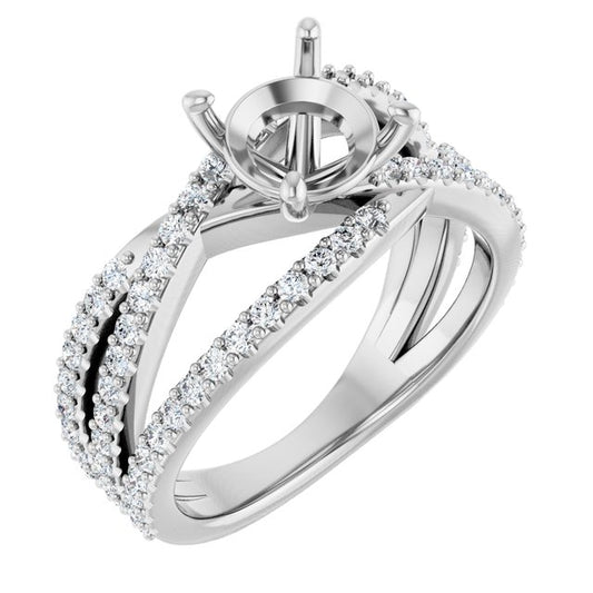 Accented Engagement Ring